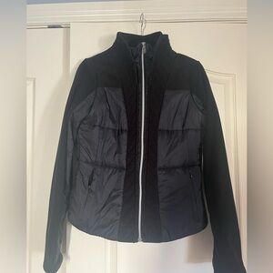 Lululemon Black Hybrid Puffer Fleece Jacket Womens Size 6 Athleisure Gorpcore